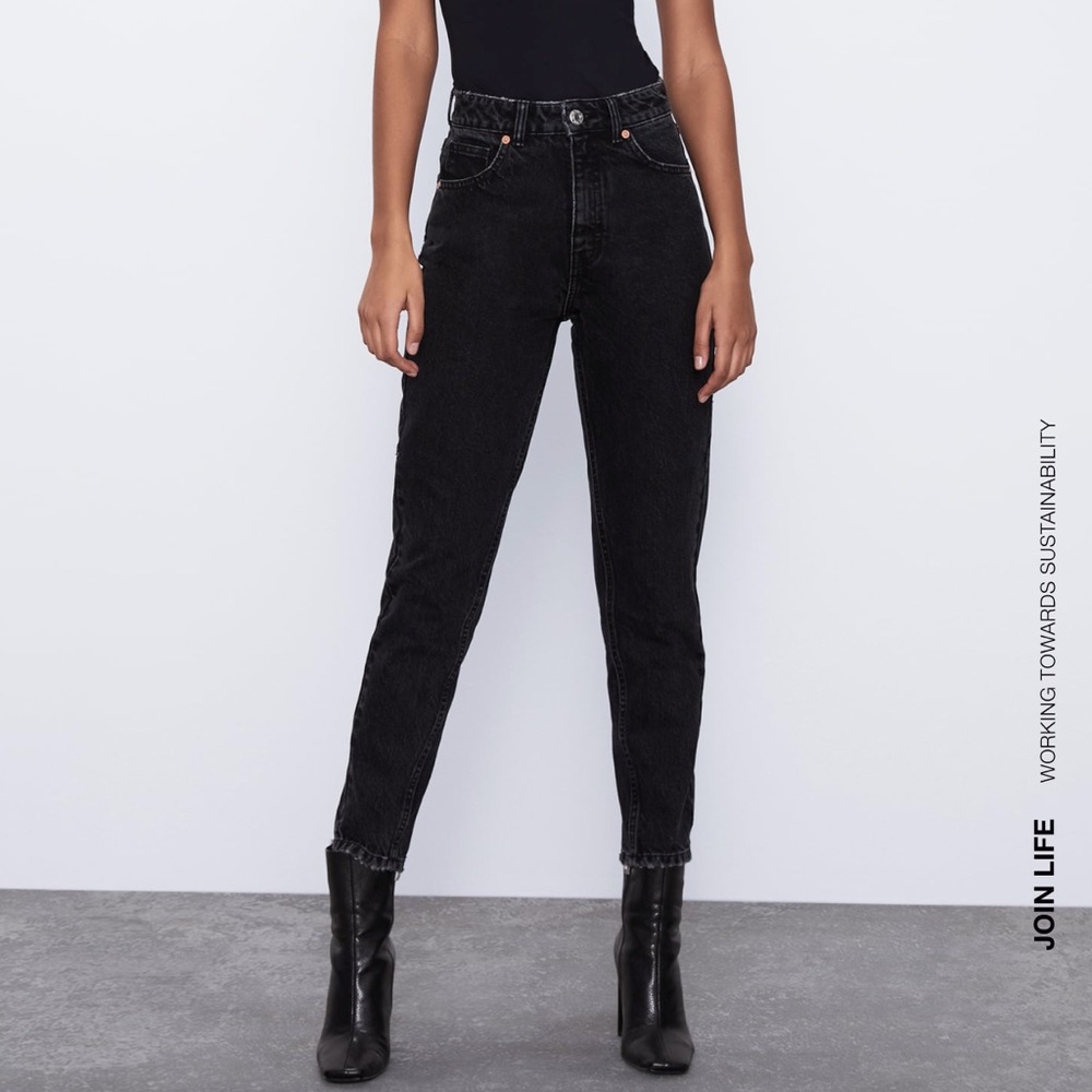 Women’s Zara Black Mom Jeans | US Size 4